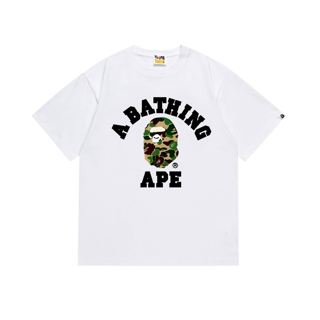 Bape Multi‑Ape‑Head Graphic Oversized Tee Streetwear Unisex