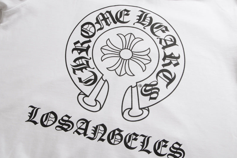 Chrome Hearts Horseshoe Cross Zip Hoodie Floral Sleeve Street Jacket