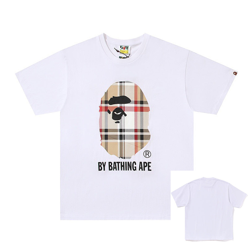 BAPE Shark Ape Head Camo Print Crew Neck Short Sleeve T‑Shirt Unisex
