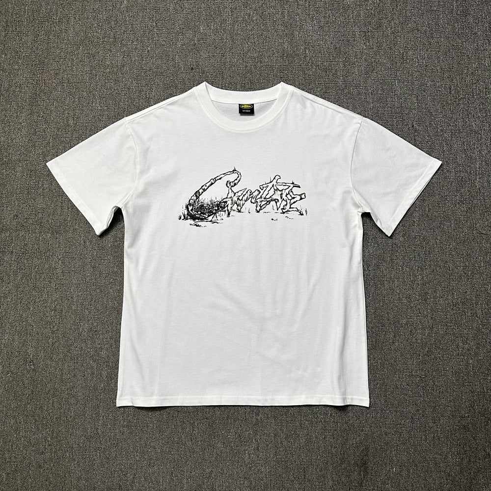 2026 New Corteiz Graphic Print Tee Loose Casual Streetwear T-Shirt