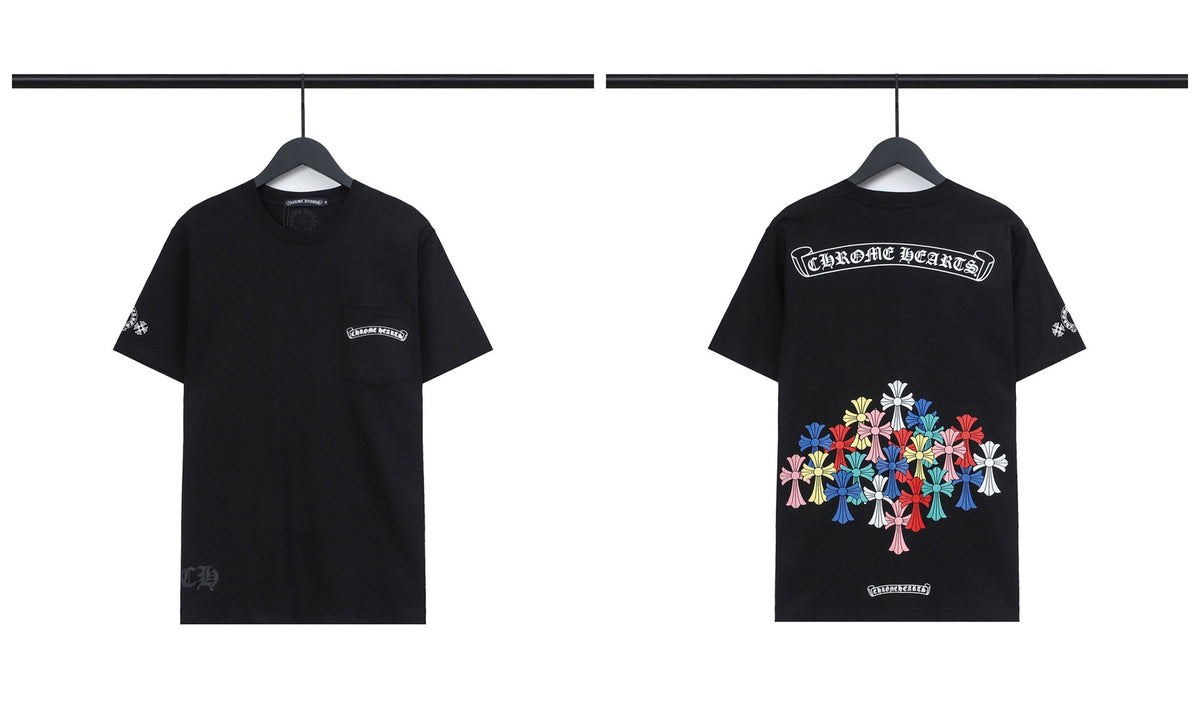 Chrome Hearts Cross Letter Graphic Short Sleeve Tee Streetwear Unisex
