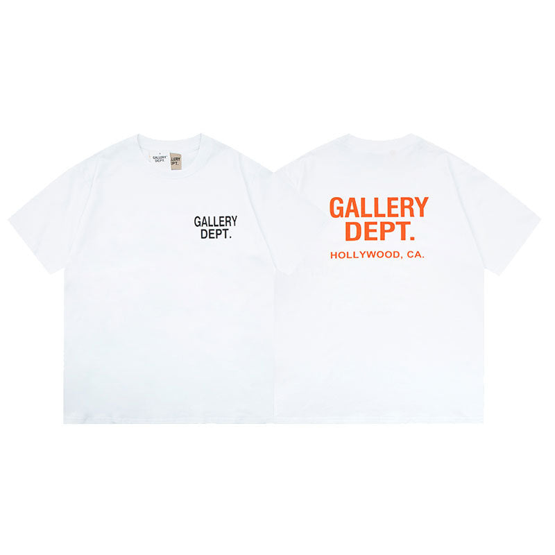 Gallery Dept Vintage Washed Graphic Short Sleeve Tee Streetwear Unisex