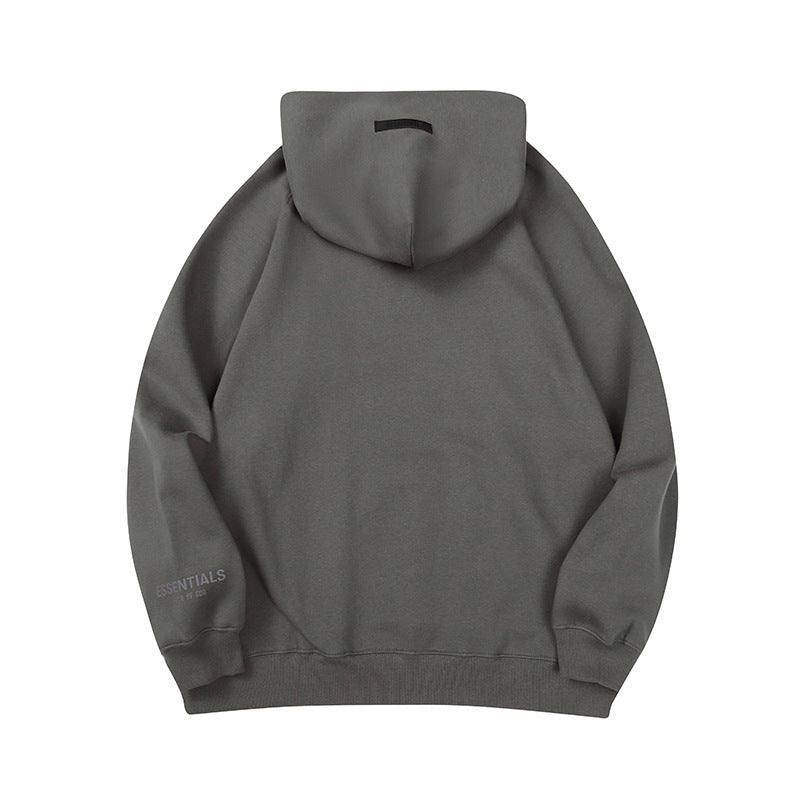 Fear of God ESSENTIALS Small Logo Hoodie, Chest & Sleeve Print
