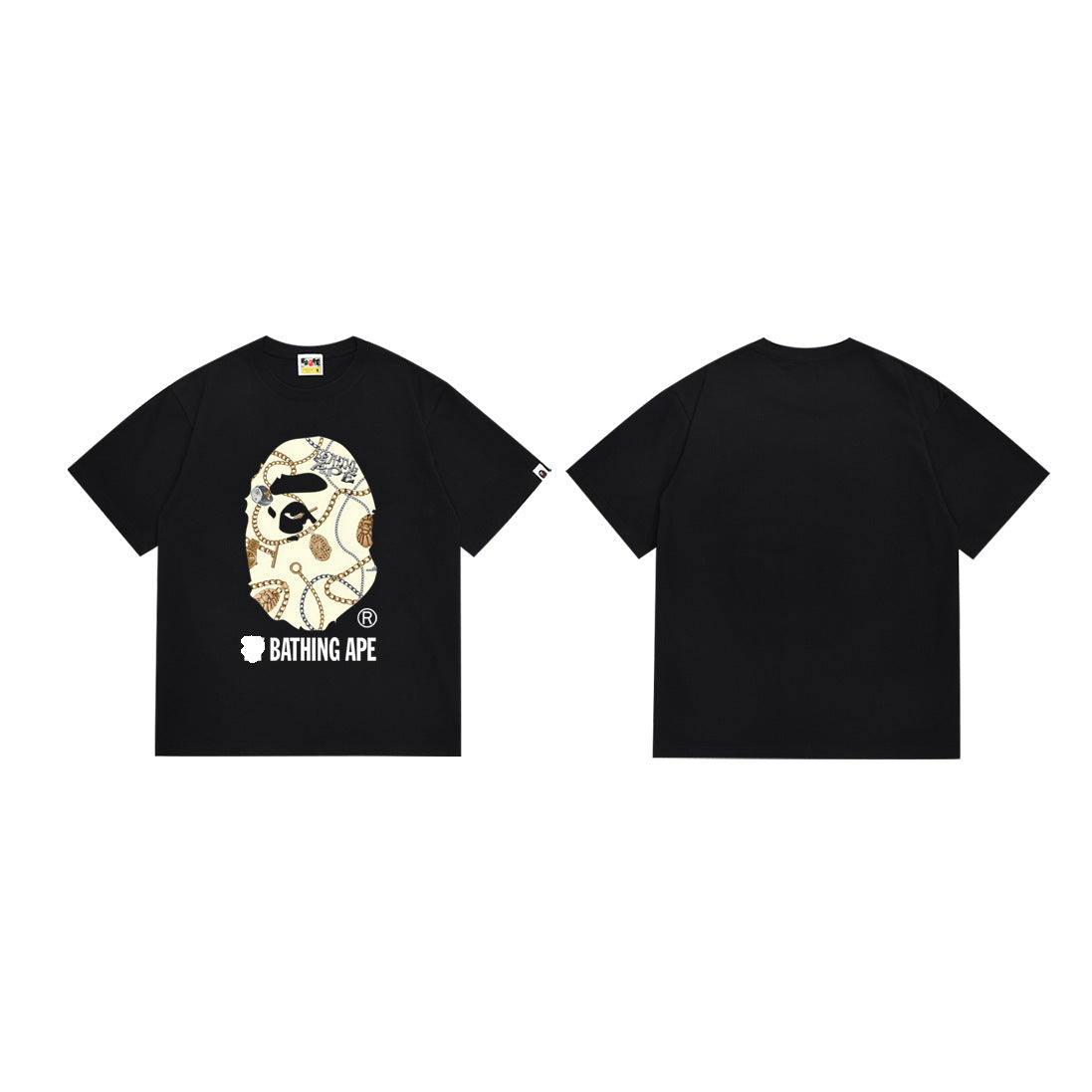 BAPE Camo Ape Head Graphic Print Short Sleeve Tee Streetwear Unisex