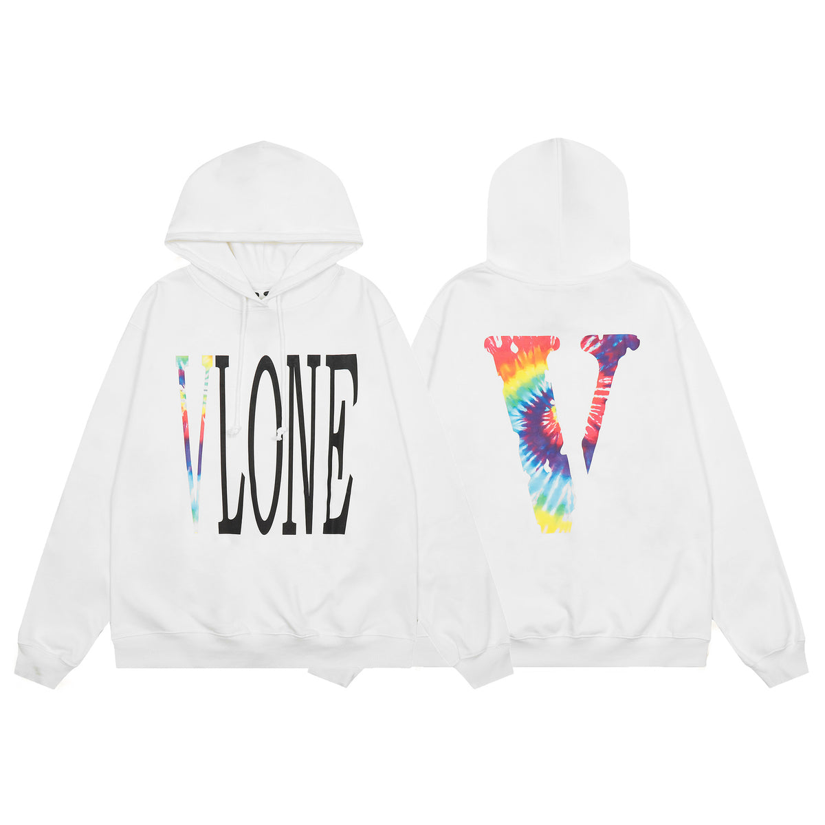 Vlone Friends Big V Logo American Style Unisex Hoodie