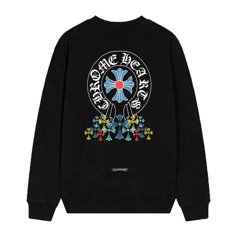 Chrome Hearts Cross Horseshoe Crewneck Sweatshirt Vintage Street Top