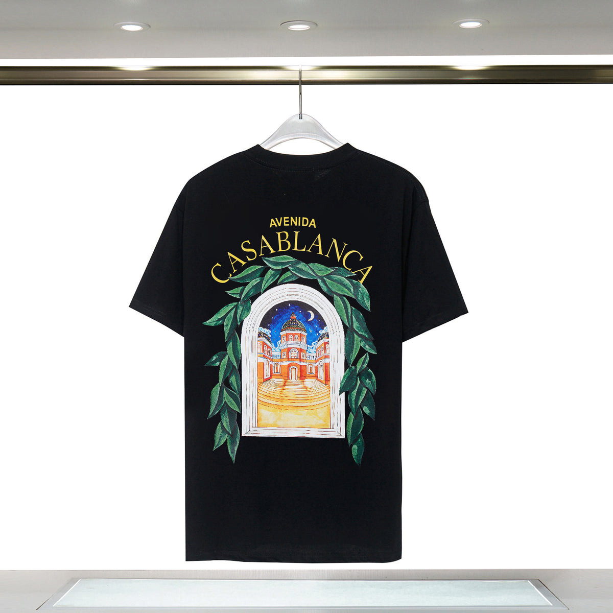 Casablanca Art Print Loose Unisex Short Sleeve Graphic T-Shirt