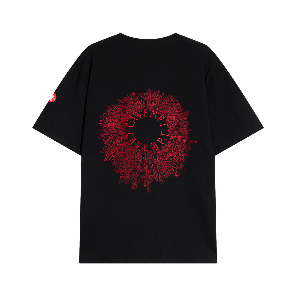 Cav Empt Embroidered Letter Short Sleeve Crew Neck T-Shirt Unisex