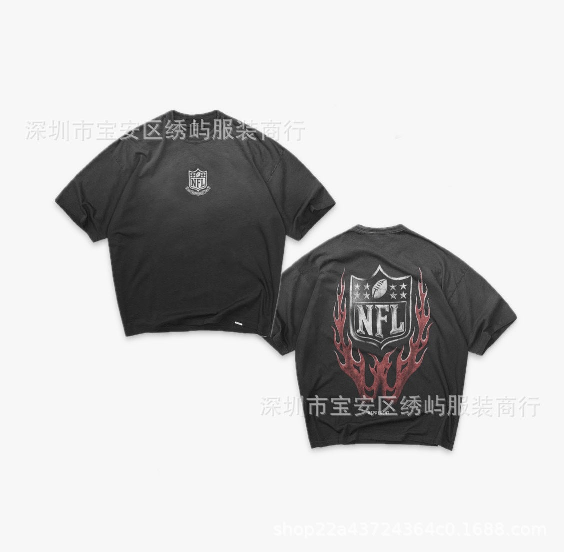Represent Cartoon Graphic Crew Neck Short Sleeve T Shirt
