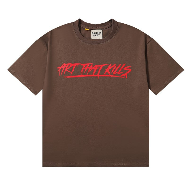 Gallery Dept Classic Logo Slogan Crew Neck Short Sleeve T‑Shirt Unisex