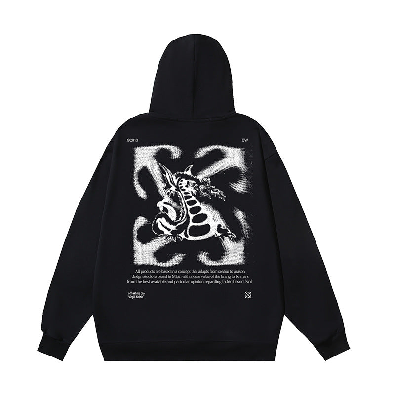 OFF-WHITE Caravaggio Angel Hoodie Heavyweight Streetwear Unisex