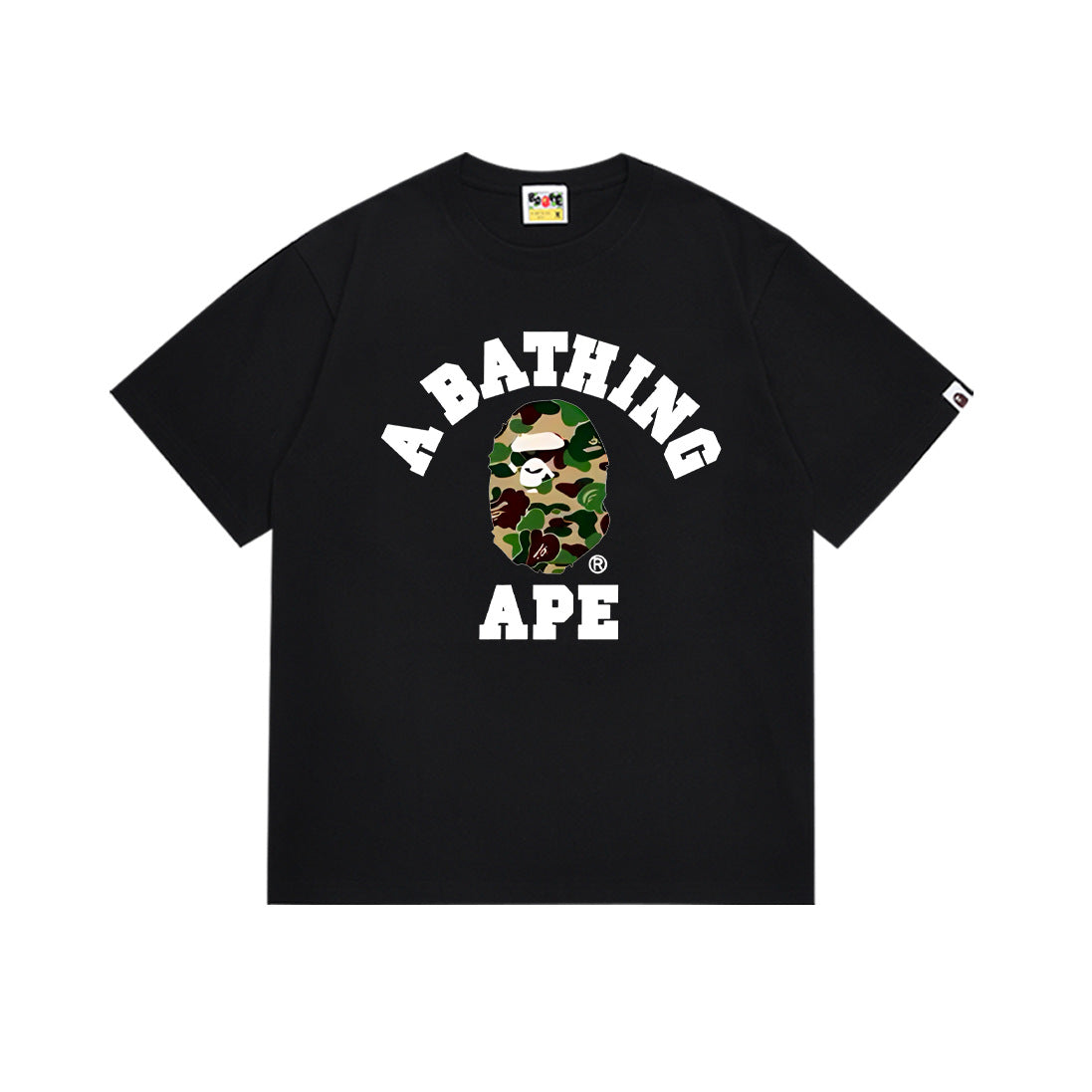 Bape Multi‑Ape‑Head Graphic Oversized Tee Streetwear Unisex
