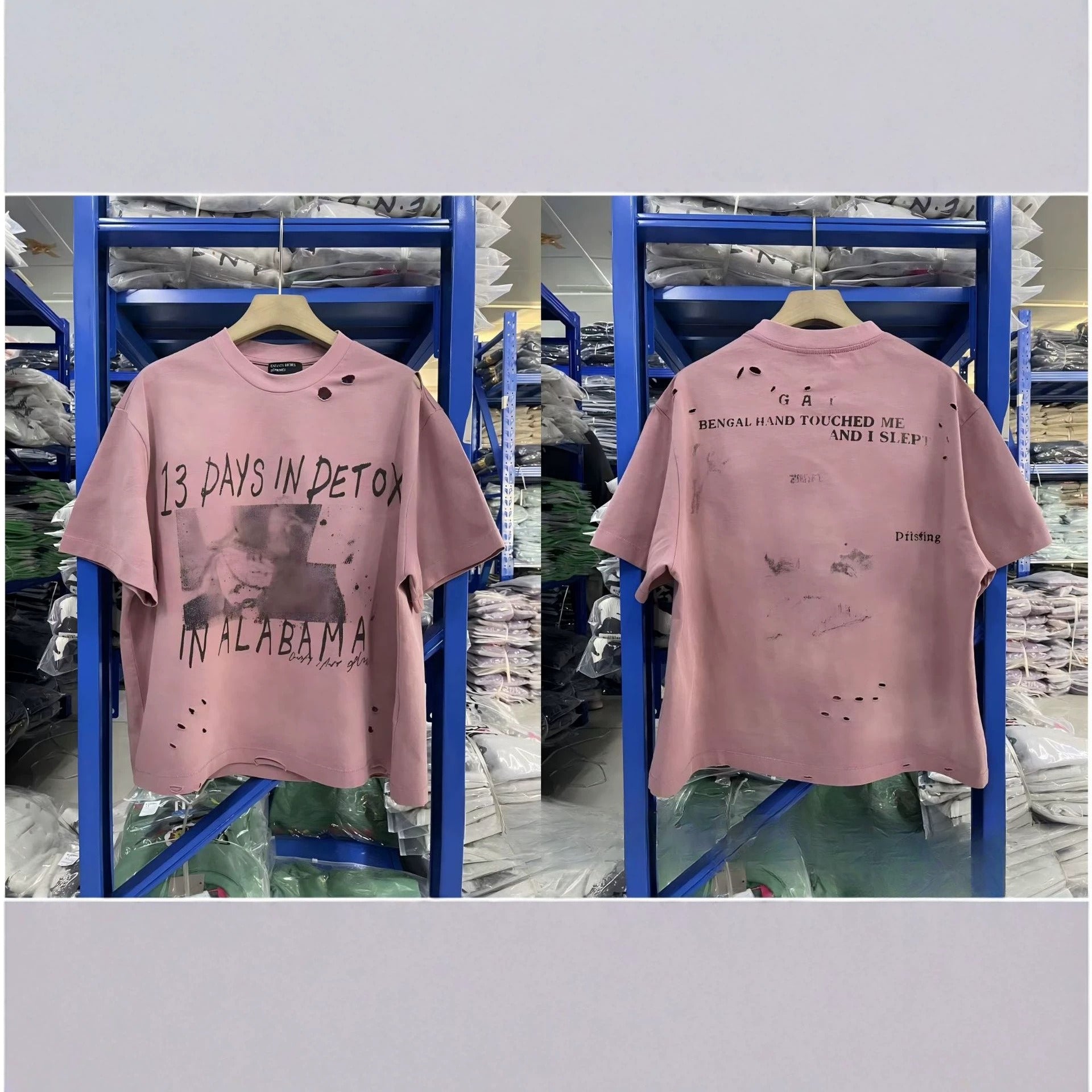 Enfants Riches Deprimes Washed Letter Print Cut Off Tank Top Unisex