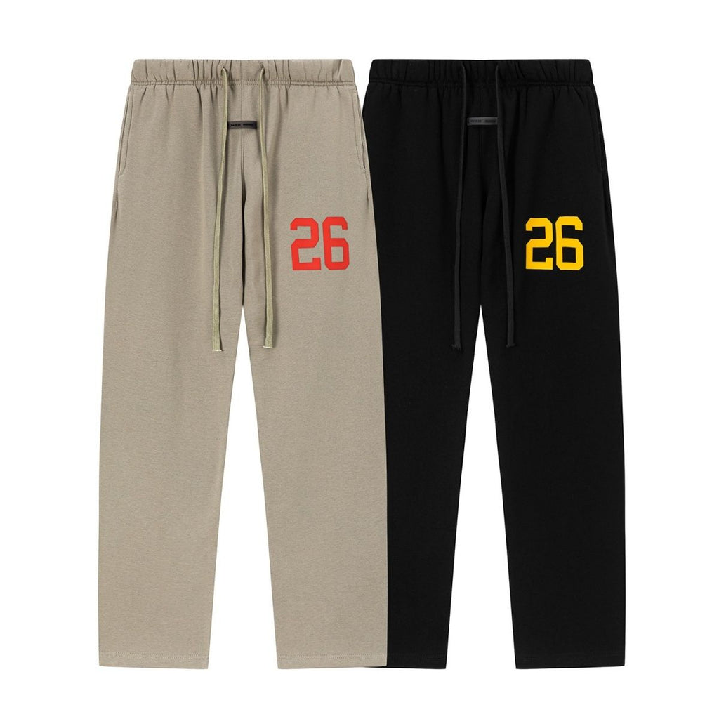 Fear Of God Essentials Letter Print Straight Sweat Pants Multi-Style