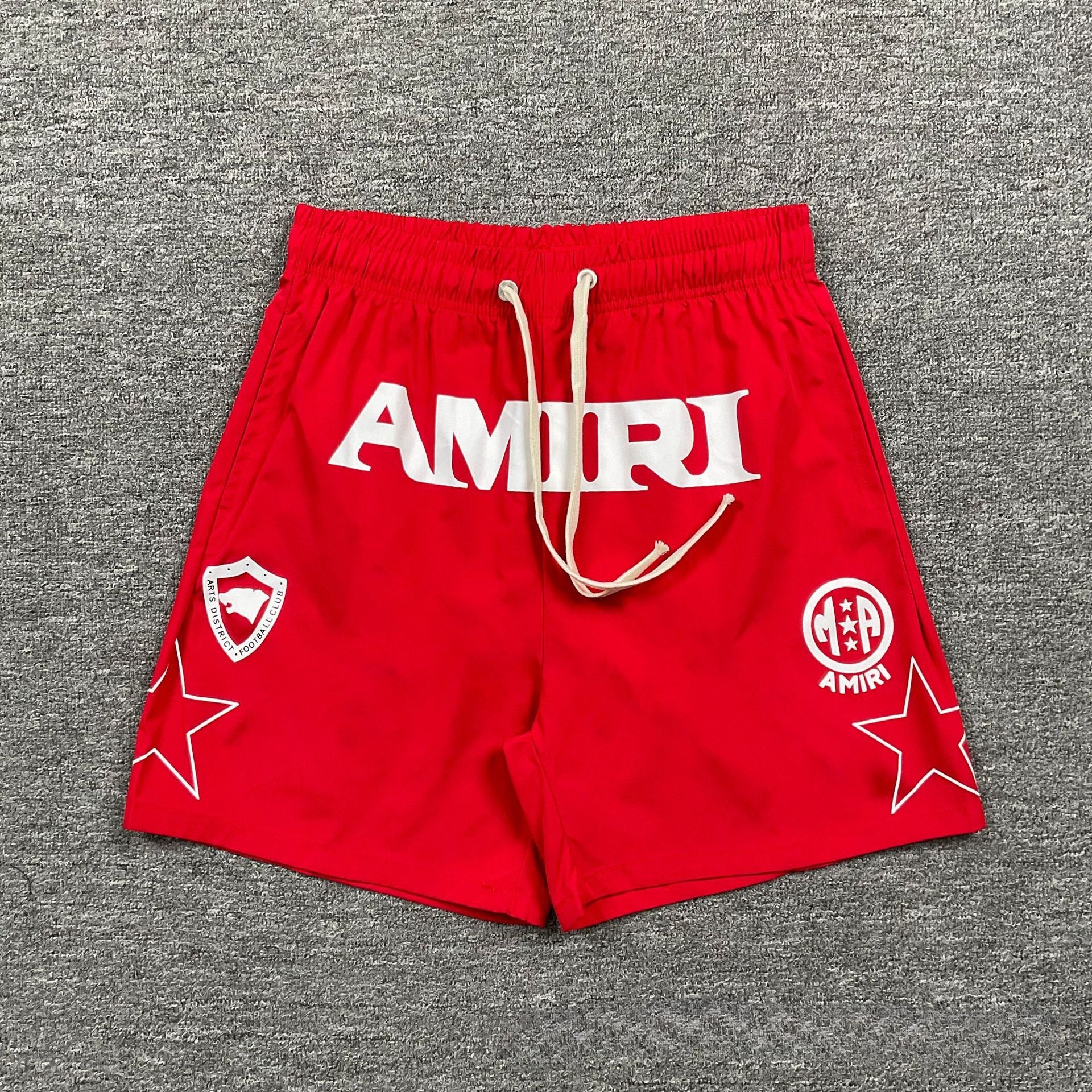 Amiri Star Letter Print Casual Loose Beach Shorts Unisex