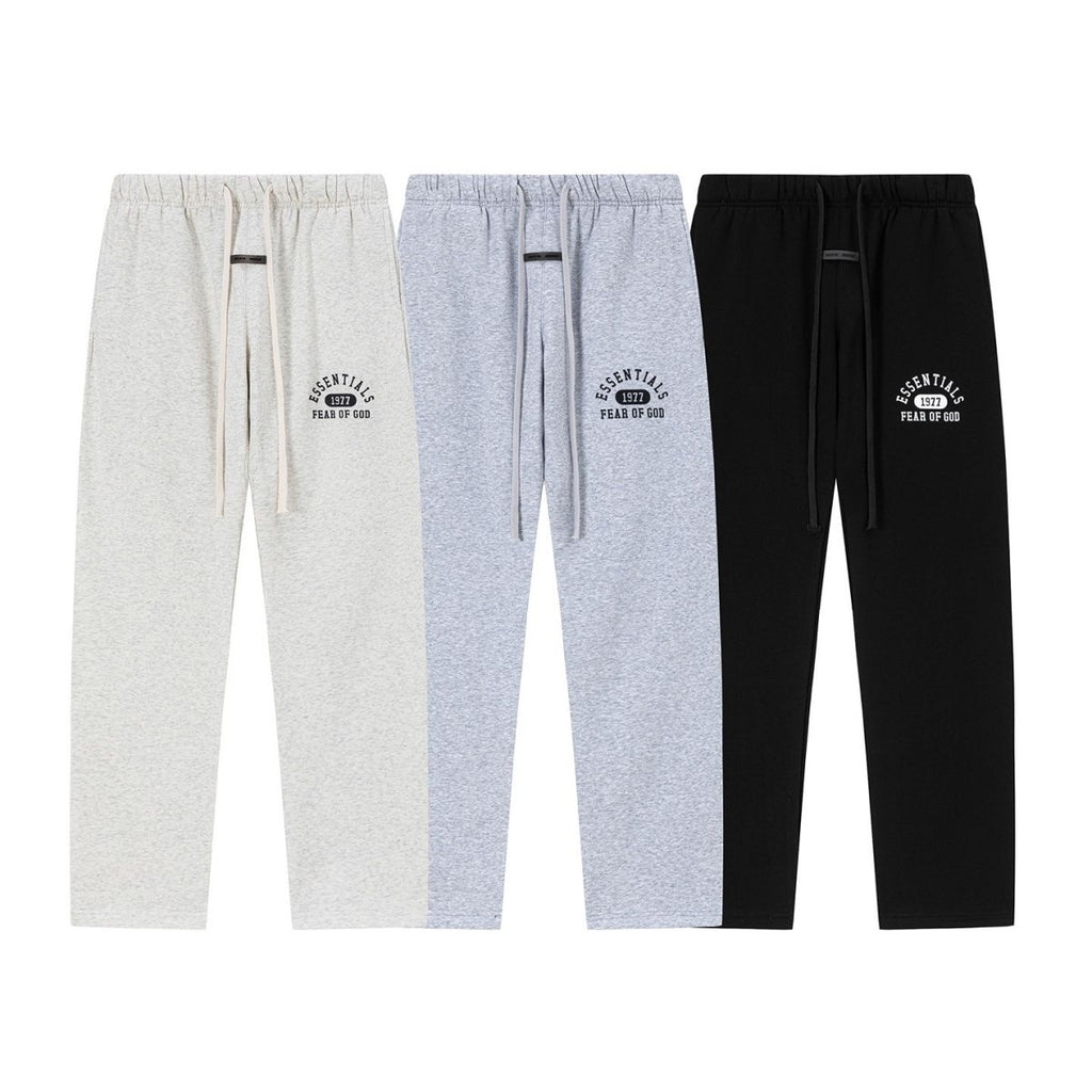 Fear Of God Essentials Letter Print Straight Sweat Pants Multi-Style