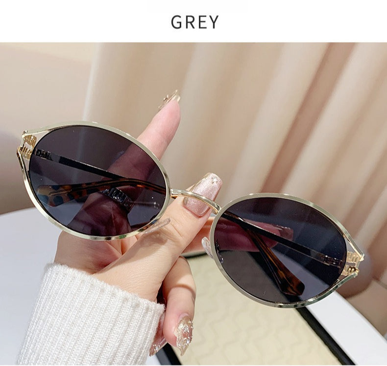 Miu Miu MU52YS Hollow Oval Cat Eye Sunglasses Gradient Lens Women Y2K