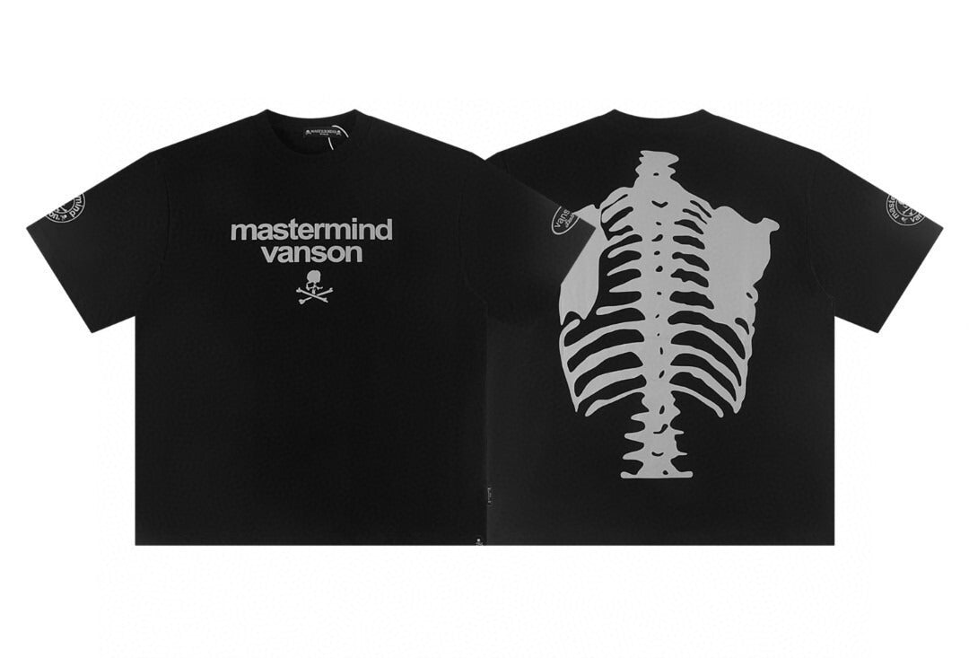 Mastermind Japan Skull Print Crew Neck Short Sleeve T Shirt Unisex