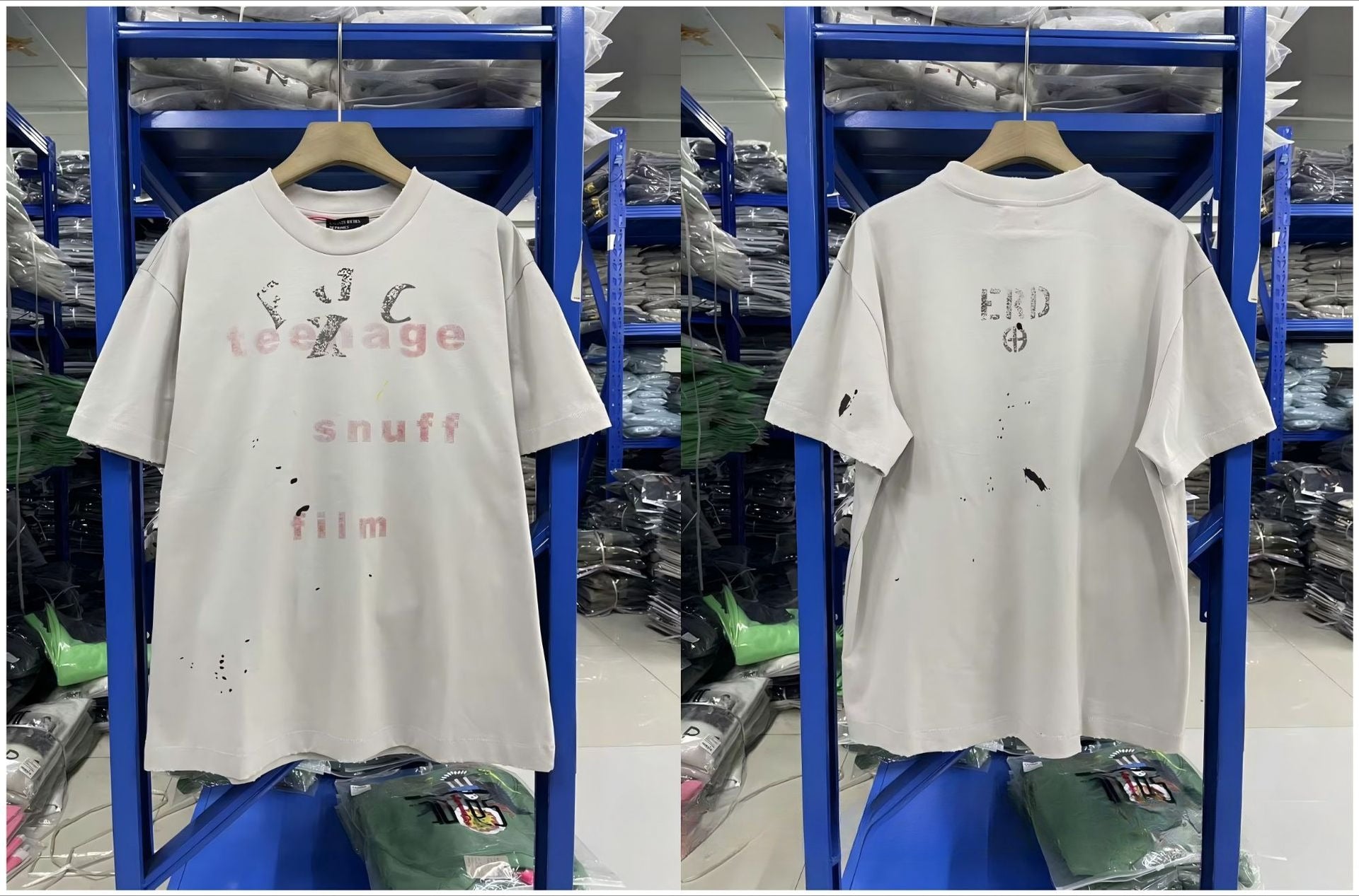 Enfants Riches Deprimes Washed Letter Print Cut Off Tank Top Unisex