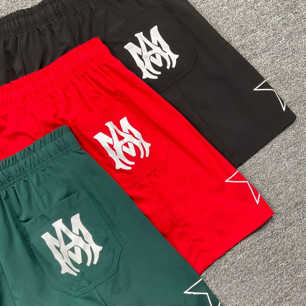 Amiri Star Letter Print Casual Loose Beach Shorts Unisex