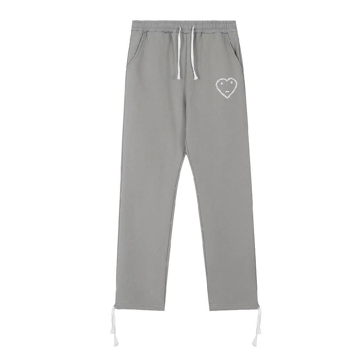 Heart Embroidered Hoodie Sweatpants Set