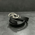 Flame Wing Metal Buckle Leather Belt Avant-Garde Genuine Cowhide Waist